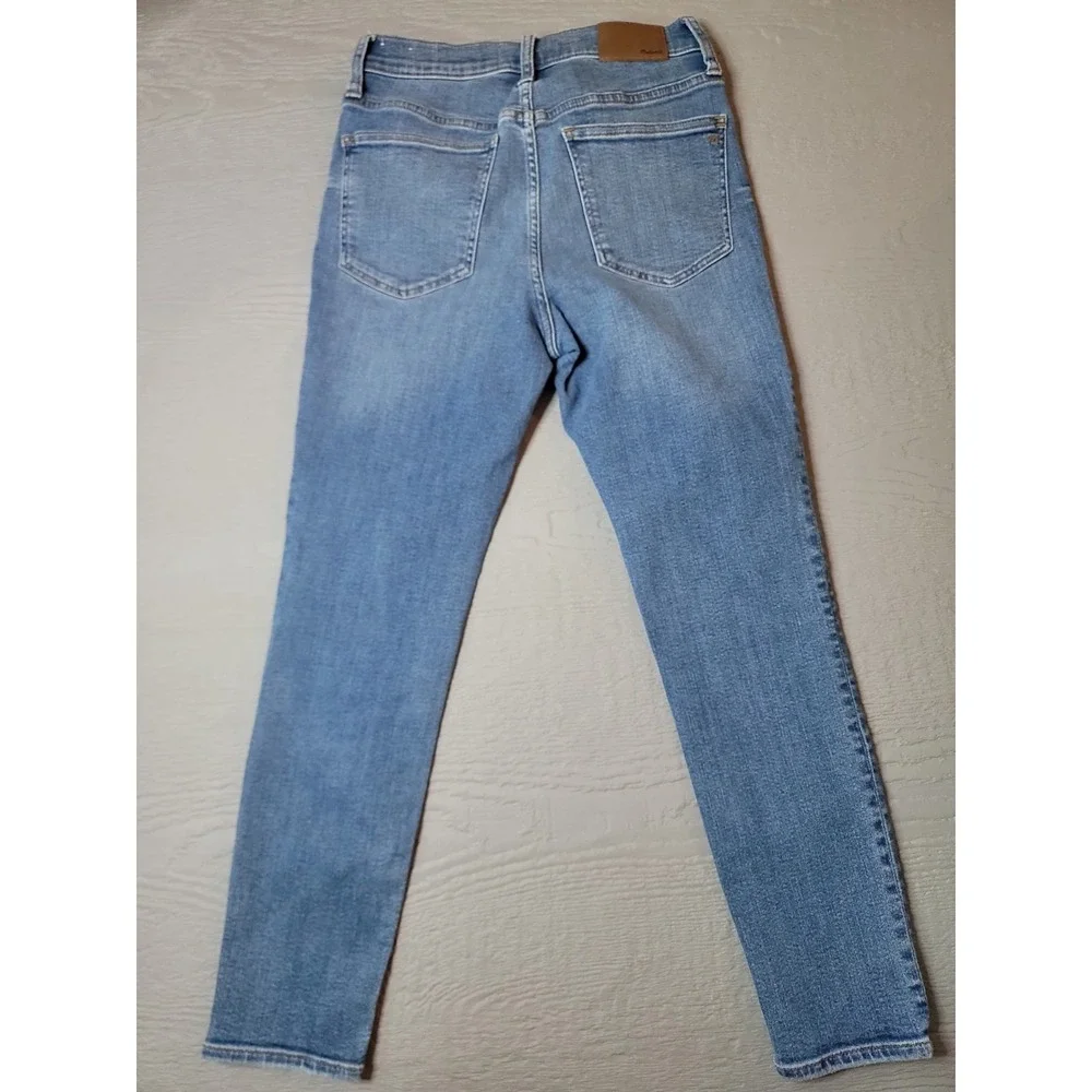 ♡Preloved Madewell‎ Womens Button Up Mid-rise Skinny Crop B-35